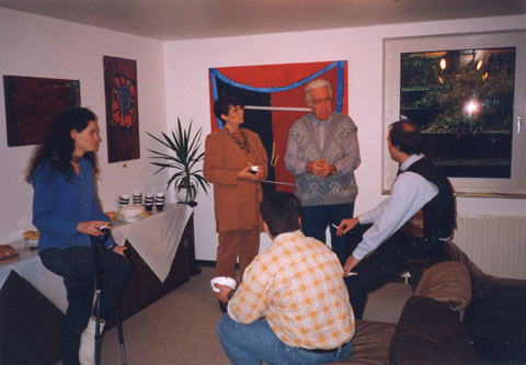 Vernisage mit Freuden und Freundinnen