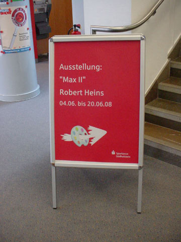 Kunstausstellung - Schild